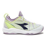 Chaussures de tennis Diadora Diadora Speed Blushield Fly 4 + Chaussure Terre Battue Femmes-Blanc,Bleu Foncé