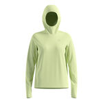 V&ecirc;tements Odlo Odlo Essential Thermal Midlayer Maillot De Course Femmes-Jaune Lemon