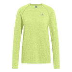 Vêtements Odlo Odlo Essential Seamless Haut Manches Longues Femmes-Jaune Lemon