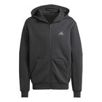 V&ecirc;tements adidas adidas D4T Full-Zip Gilet En Coton Hommes-Noir