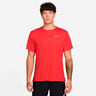 Miler Tee Maillot de course Hommes-rouge clair, argent