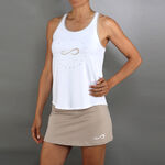 Padelbekleidung Endless Endless Cercle D&eacute;bardeur tank top Femmes-blanc, beige