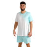 Crew 2.0 T-shirt Hommes-turquoise, blanc