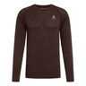 Essential Seamless Haut Manches Longues Hommes-Marron