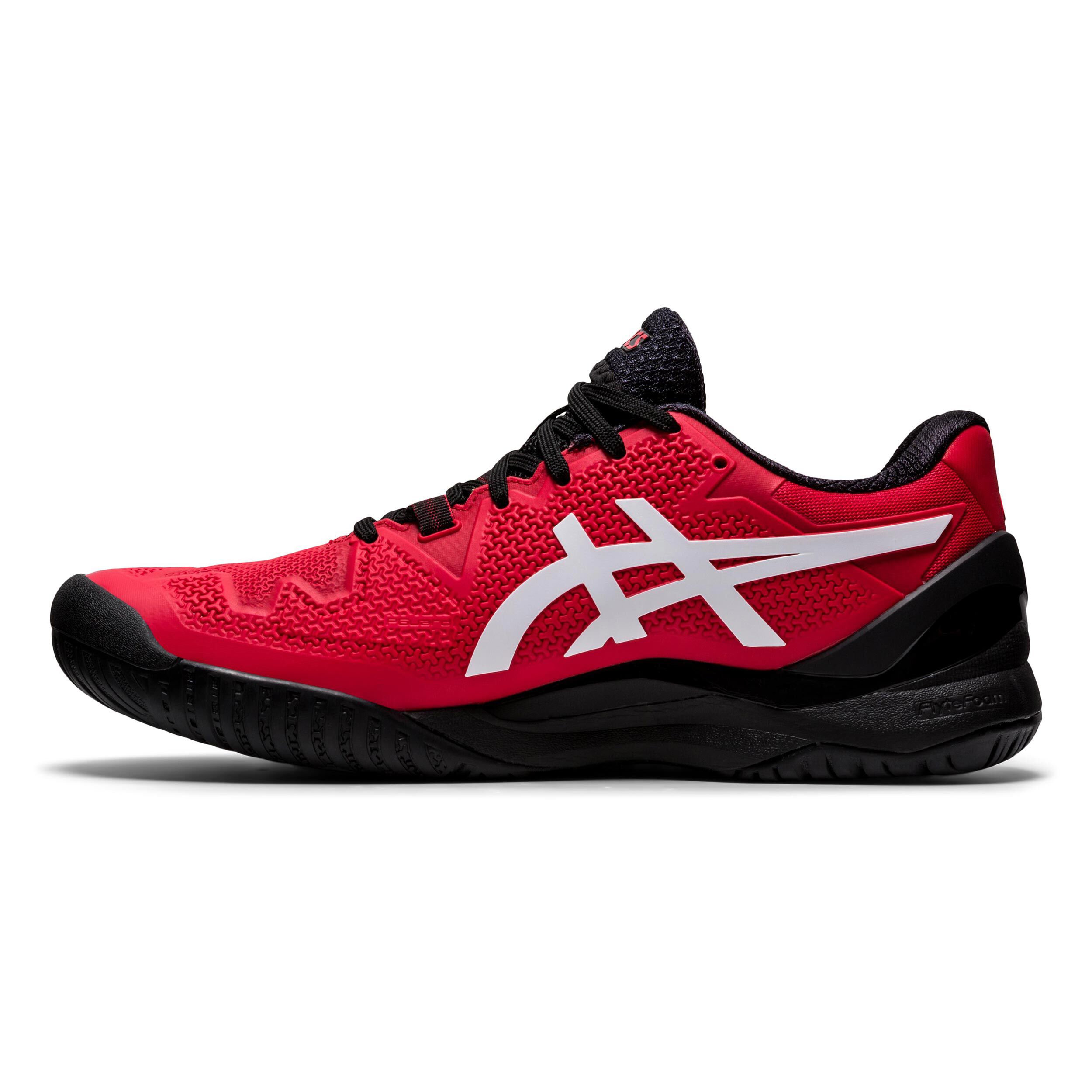 Buy ASICS Gel Resolution 8 Chaussure Tout Terrain Hommes Rouge Blanc online Tennis Point BE
