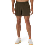 Vêtements ASICS ASICS Road 5in Short de running Hommes-marron, vert