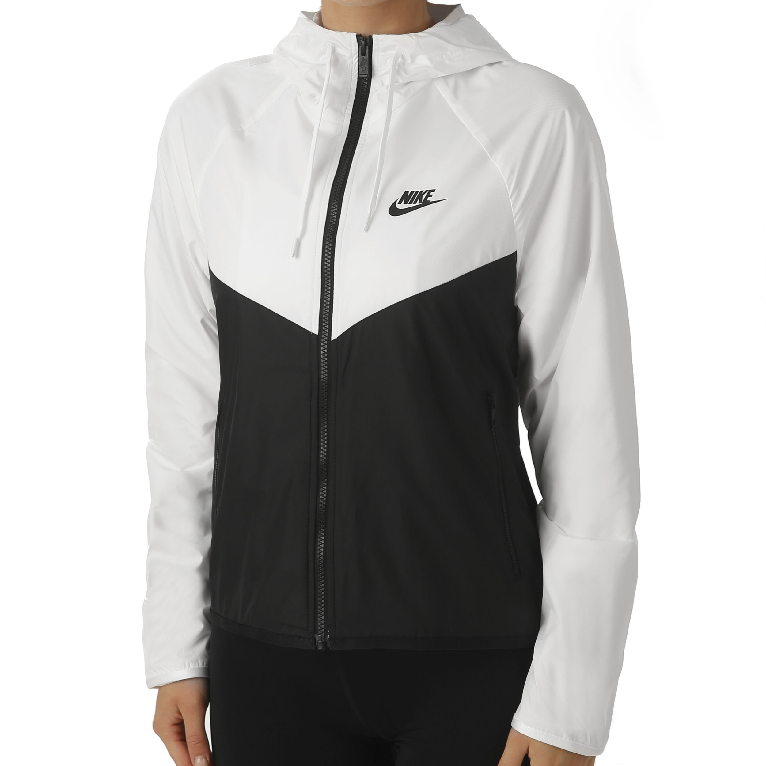 Buy Nike Sportswear Windrunner Veste De Survetement Femmes Blanc Noir online Tennis Point BE