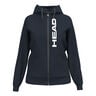 Club Original Full Zip Gilet En Coton Femmes-Bleu Fonc&eacute;