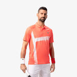 V&ecirc;tements Lacoste Lacoste Djokovic Polo Hommes-Corail,Blanc