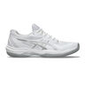 Game FF Chaussure terre battue Femmes - blanc, argent