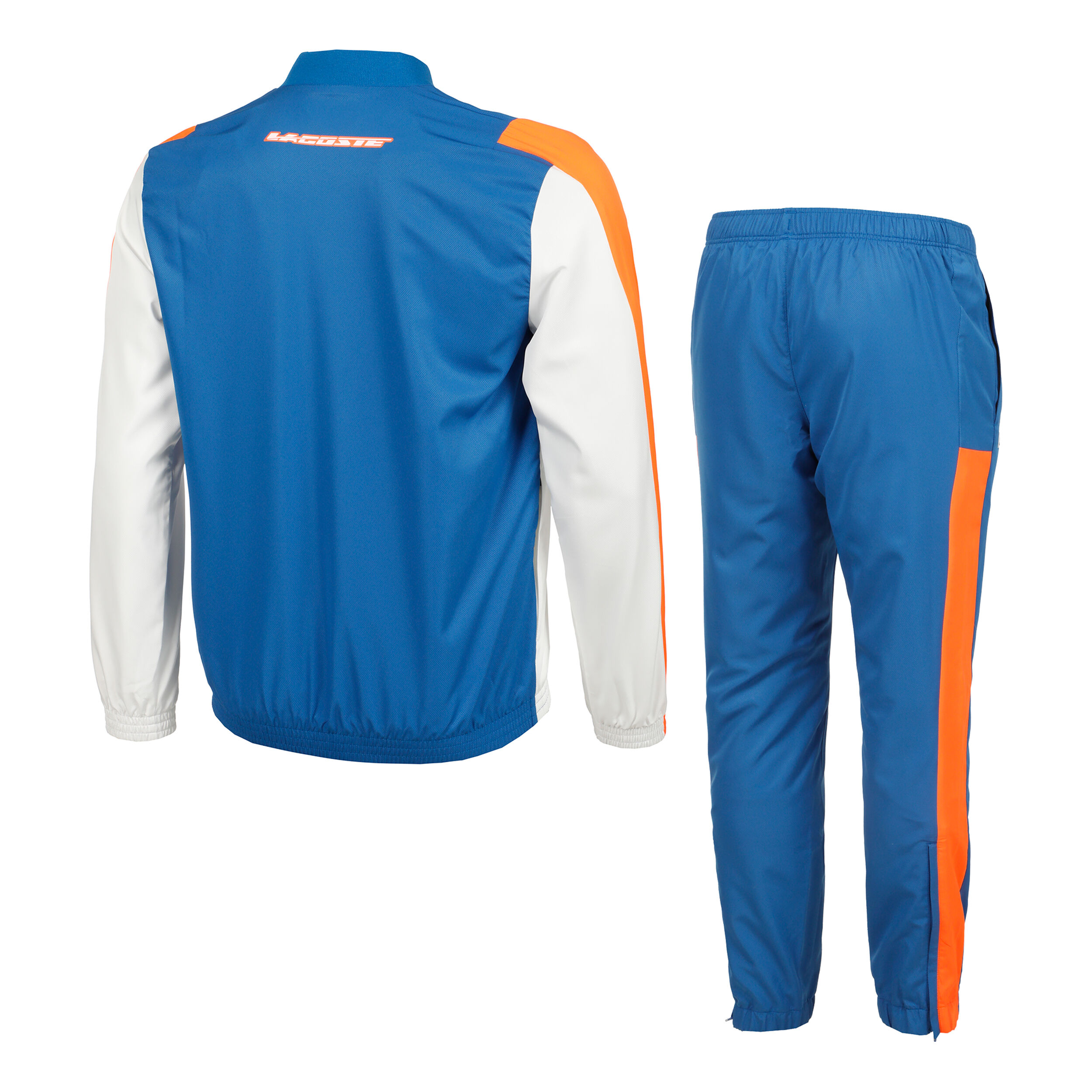 Survetement lacoste bleu sales marine orange
