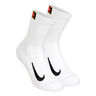 Court Multiplier Cushioned Chaussettes De Tennis Pack De 2 Unit&eacute;s-Blanc,Noir