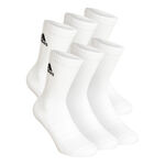 V&ecirc;tements adidas adidas Crew Sportswear Ankle Chaussettes De Sport Pack De 6-Blanc,Noir