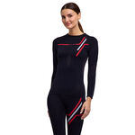 Vêtements Falke Falke Warm  130 Years Maillot de course Femmes-noir