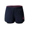 Point 2in1 Shorts Filles - bleu foncé, pink