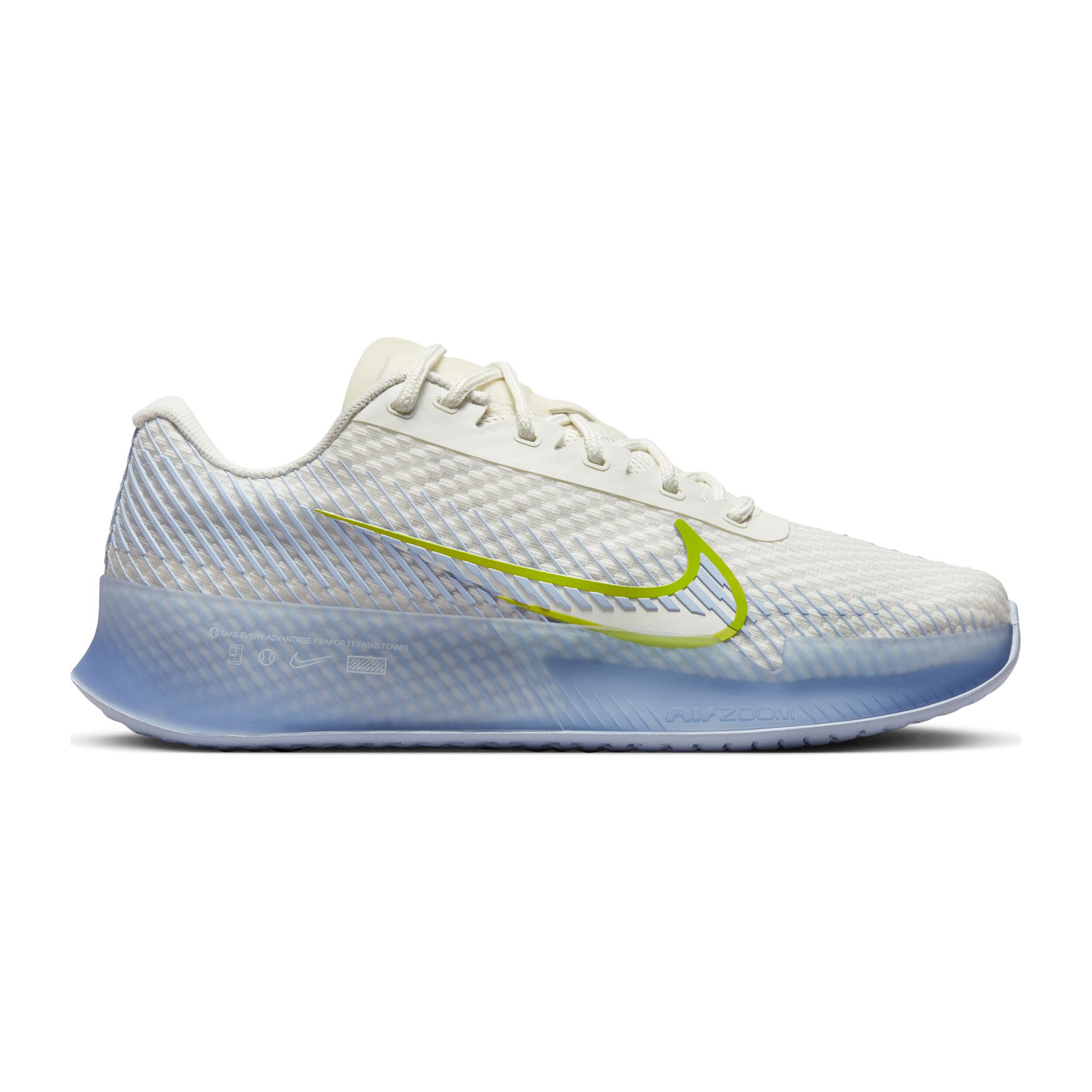 Buy Nike Air Zoom Vapor 11 Chaussure Tout Terrain Femmes Blanc Bleu Clair online Tennis Point BE