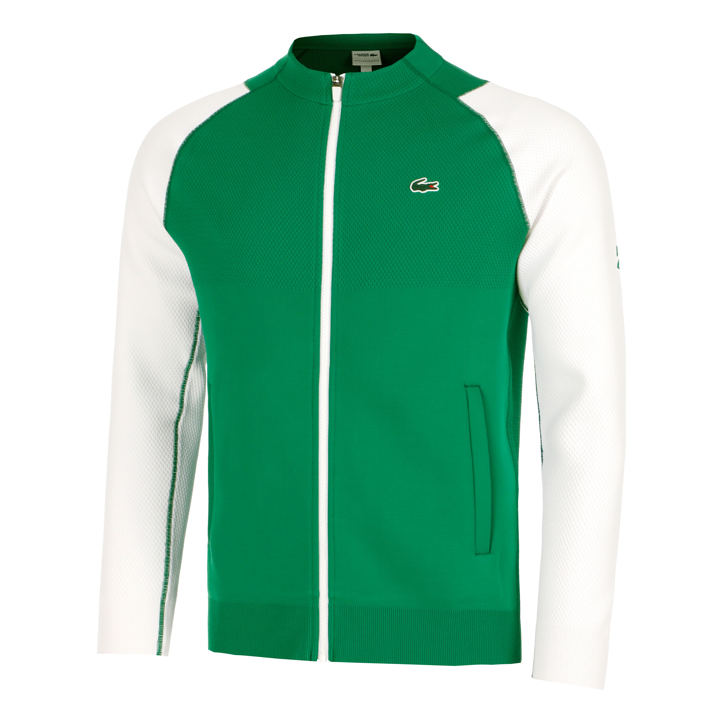Buy Lacoste Veste De Survetement Hommes Vert Blanc online Tennis Point BE