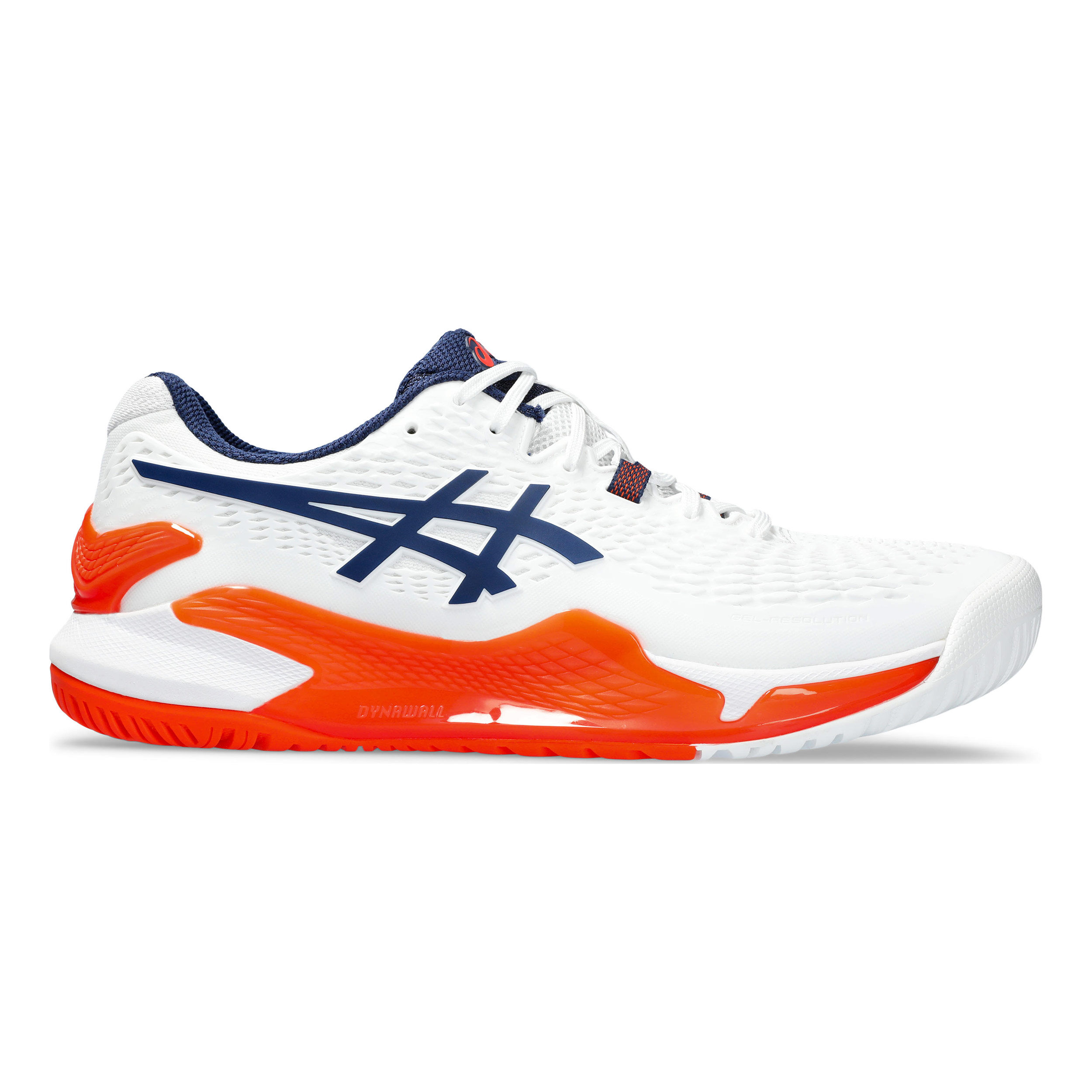 Buy ASICS Gel Resolution 9 Chaussure Tout Terrain Hommes Blanc Orange online Tennis Point BE
