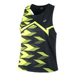 V&ecirc;tements ASICS ASICS Light Graphic D&eacute;bardeur Tank Top Femmes-Bleu Fonc&eacute;,Jaunes Fluo