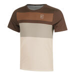 V&ecirc;tements Nike Nike Court Dri-FIT Advantage Print T-shirt Hommes-Marron