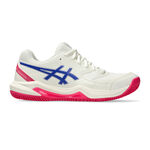 Chaussures de tennis ASICS ASICS Gel-Dedicate 8 Chaussure Terre Battue Femmes-Crème,Bleu Foncé