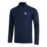 Big Serve 1/4 Zip Haut manches longues Hommes-bleu fonc&eacute;
