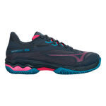 Chaussures de padel Mizuno Mizuno Wave Exceed Light Chaussures Padel Femmes-Bleu Foncé,Violet