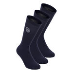 V&ecirc;tements de tennis BIDI BADU BIDI BADU Crew Performance Chaussettes de tennis Pack de 3 -bleu fonc&eacute;