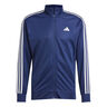 Training Essential 3 Stripes Veste De Surv&ecirc;tement Hommes-Bleu Fonc&eacute;