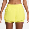 Swift 2in1 Short De Running Femmes-Jaune Citron,Argent