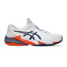 Court FF 3 Chaussures Toutes Surfaces Hommes-Blanc,Bleu Foncé