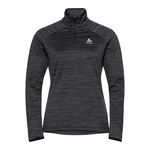 Vêtements Odlo Odlo Easy Warm Mid Layer Half-Zip Haut Manches Longues Femmes-Noir,Gris
