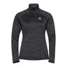 Easy Warm Mid Layer Half-Zip Haut Manches Longues Femmes-Noir,Gris
