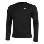 V&ecirc;tements Nike Nike Dri-Fit Miler Dri-Fit UV Miler Maillot De Course Hommes-Noir