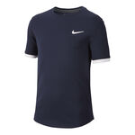 Vêtements Nike Nike Court Dry T-shirt Garçons - bleu foncé, blanc