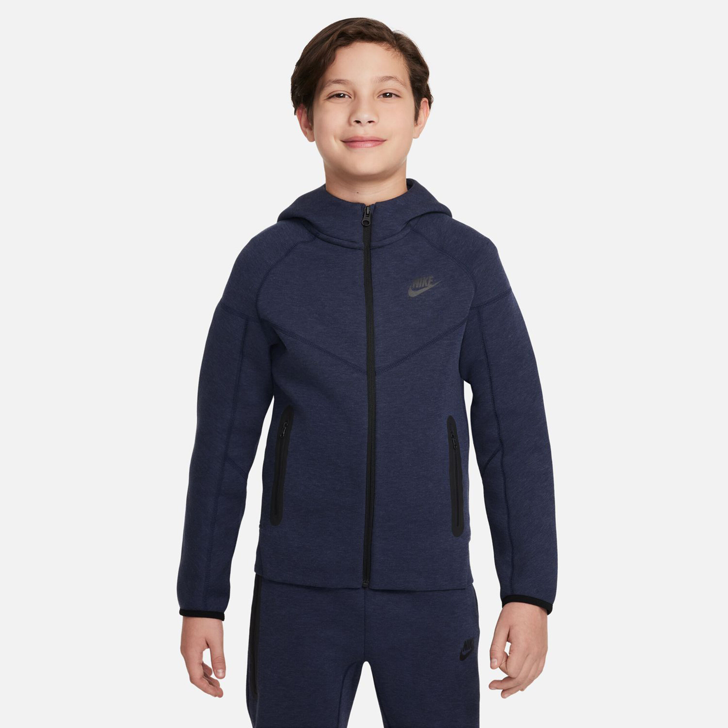 Buy Nike Tech Fleece Full Zip Gilet En Coton Garcons Bleu Fonce online Tennis Point BE