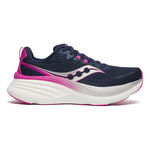 Chaussures de running Saucony Saucony Hurricane 24 Chaussure De Running Avec Stabilisateurs Femmes-Bleu Foncé,Pink