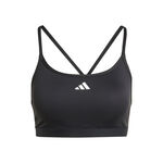V&ecirc;tements adidas adidas Aeroreact Training 3Stripes Soutien-gorge sport Femmes - noir