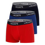 Lacoste Lacoste Courts Cale&ccedil;on Pack de 3 Hommes - bleu, rouge