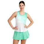 V&ecirc;tements de tennis BIDI BADU BIDI BADU Crew Racerback D&eacute;bardeur tank top Femmes-vert, blanc