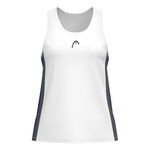 V&ecirc;tements HEAD HEAD Club 25 Tech D&eacute;bardeur Tank Top Femmes-Blanc,Bleu Fonc&eacute;