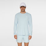 Vêtements JLindeberg JLindeberg Ade Haut Manches Longues Hommes-Bleu Clair