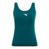 Court D&eacute;bardeur tank top Femmes-vert fonc&eacute;