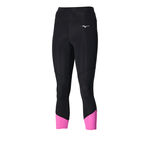 V&ecirc;tements Mizuno Mizuno Impulse Core 3/4 Collant Tight Femmes-Noir,Pink