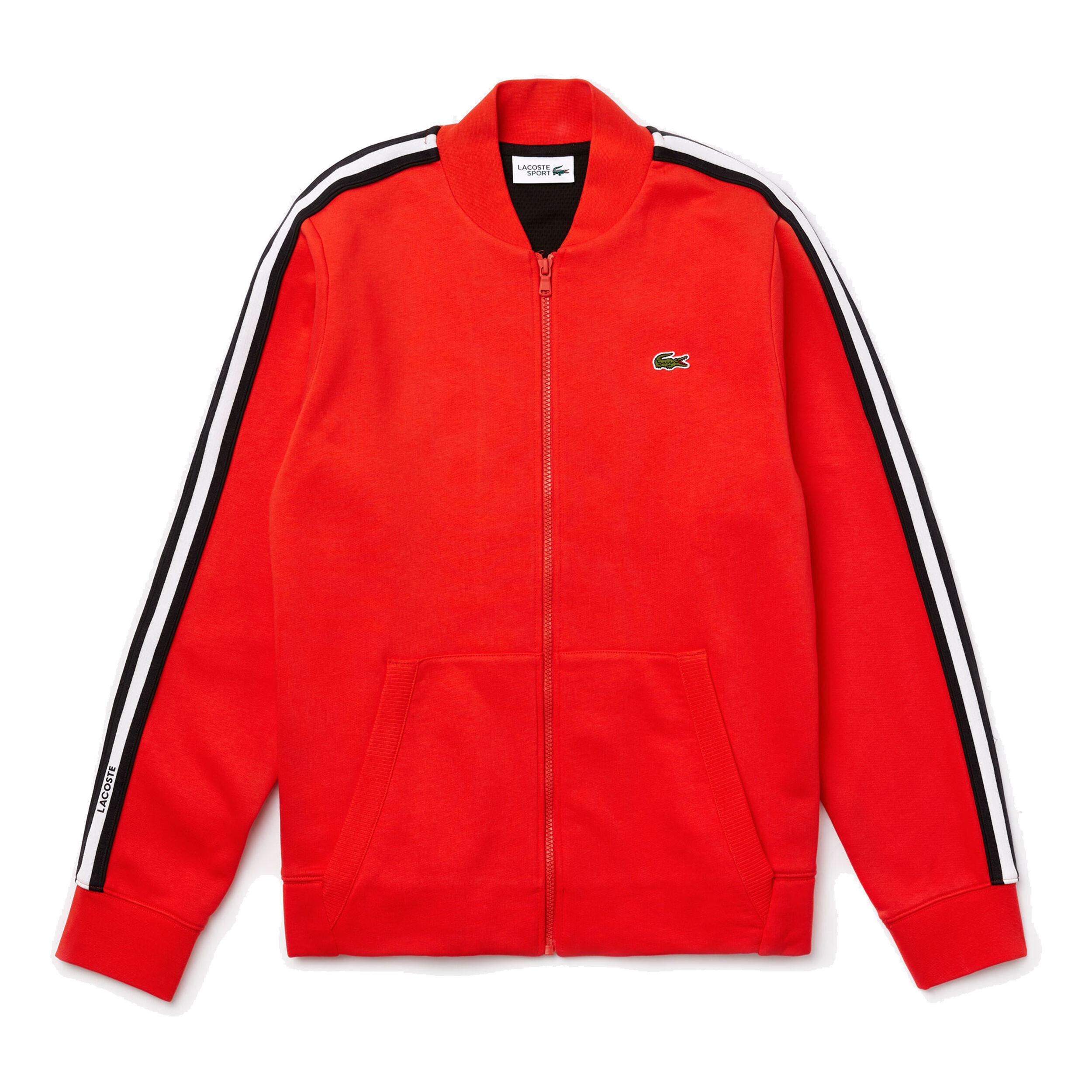 Buy Lacoste Lifestyle Gilet En Coton Hommes Rouge Noir online Tennis Point BE