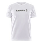 V&ecirc;tements Craft Craft Core Essence Logo Maillot De Course Hommes-Blanc