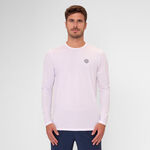 Vêtements BIDI BADU BIDI BADU Crew Roundneck Haut Manches Longues Hommes-Blanc