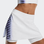 V&ecirc;tements de tennis On On Court Skirt Split Edge Jupe Femmes-blanc, noir