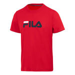 Vêtements Fila Fila Logo T-shirt Hommes-Rouge,Bleu Foncé