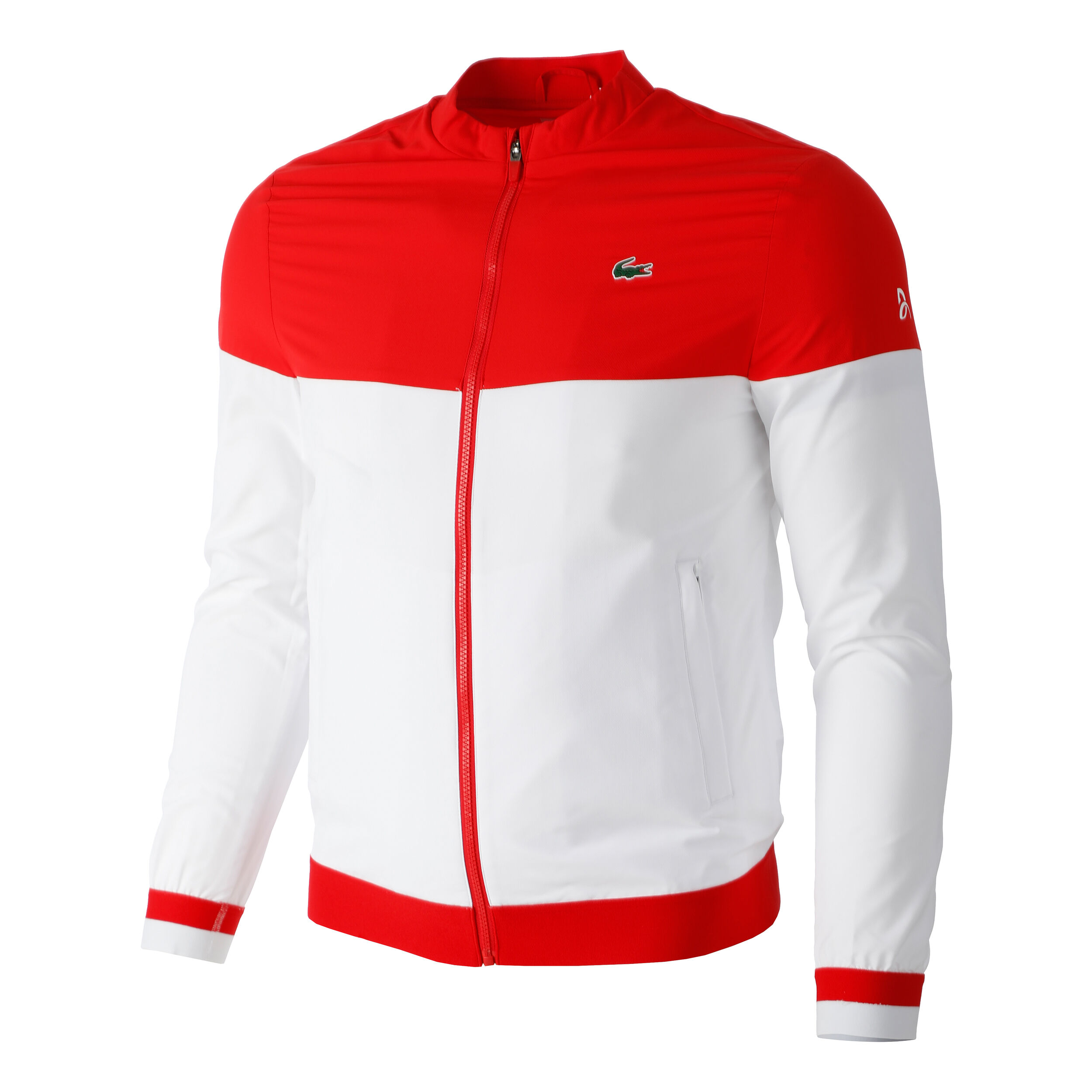 Veste lacoste rouge et blanche hot sale